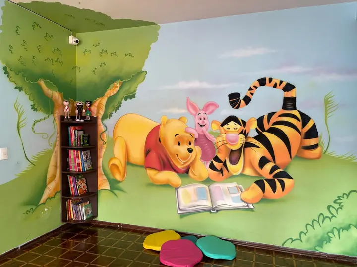 Sala de recreação na Turminha da Piquitita